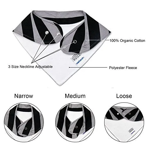 10-Pack Baby Bandana Bibs Upsimples Baby Boys Bibs for Drooling and Teething, Super Absorbent Bibs Baby Shower Gift - Dawn Set