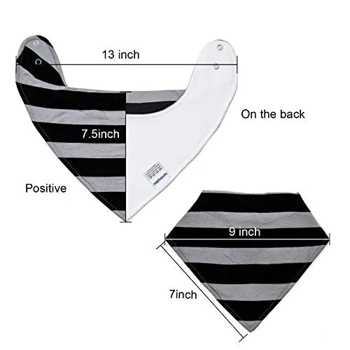 10-Pack Baby Bandana Bibs Upsimples Baby Boys Bibs for Drooling and Teething, Super Absorbent Bibs Baby Shower Gift - Dawn Set