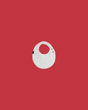 3-Layer Circle Bib Sample in Swiss Dots