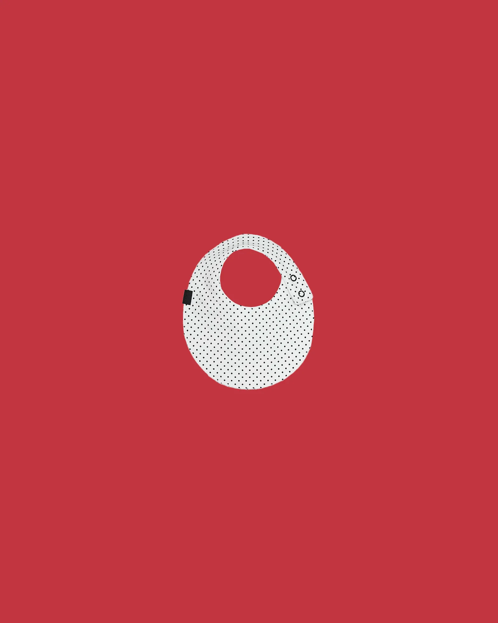 3-Layer Circle Bib Sample in Swiss Dots