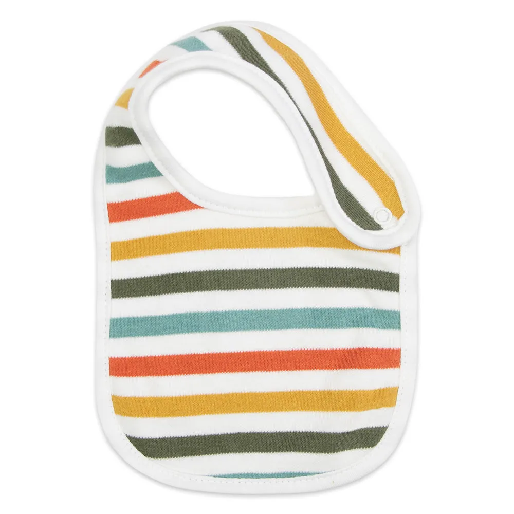 3-Pack Organic Cotton Bib in Lion Print