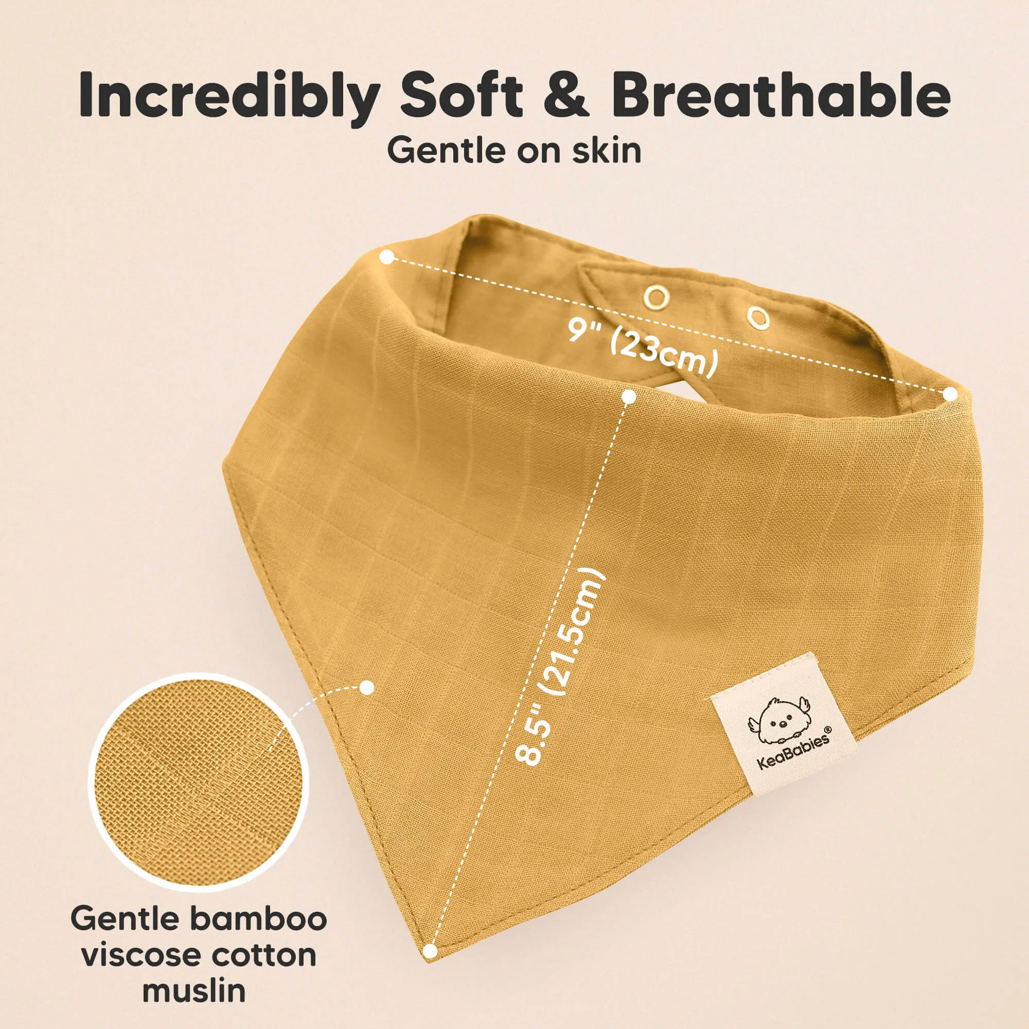 8-Pack Lumi Muslin Bandana Bibs (Eclipse)