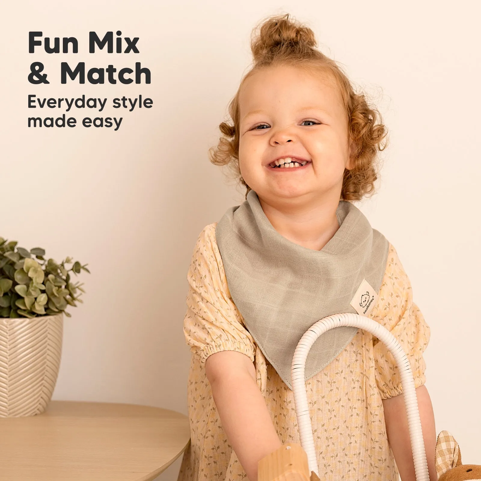 8-Pack Lumi Muslin Bandana Bibs (Lavender)
