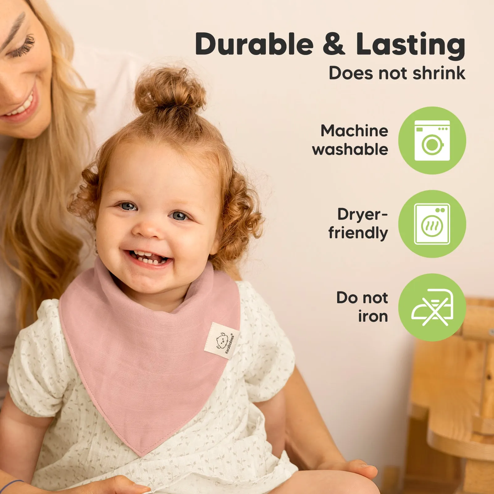 8-Pack Lumi Muslin Bandana Bibs (Lavender)