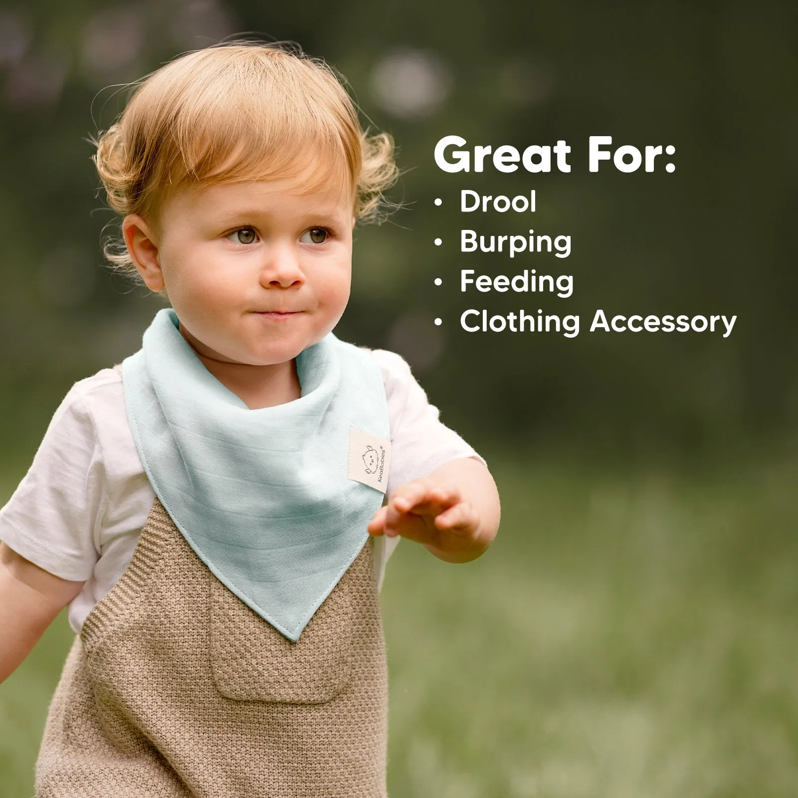 8-Pack Lumi Muslin Bandana Bibs (Lavender)