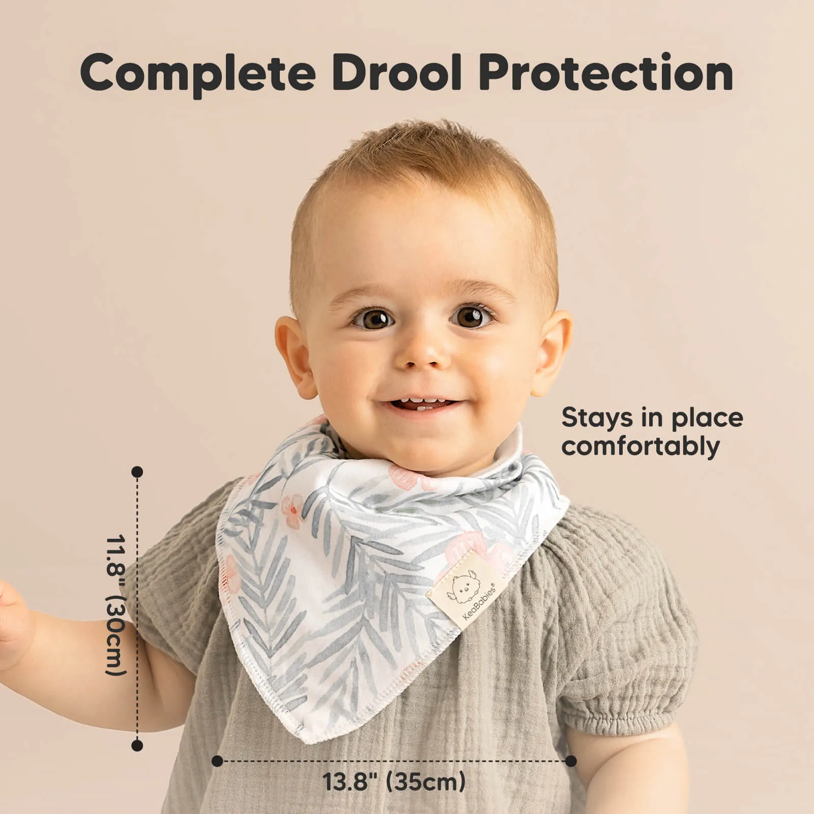 8-Pack Organic Bandana Bibs (Bloom)