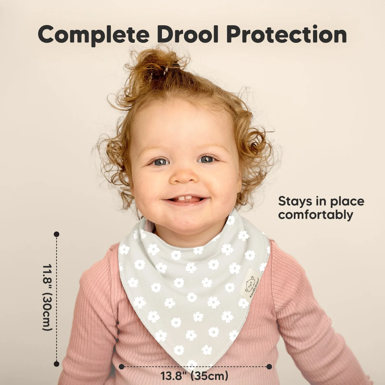 8-Pack Organic Bandana Bibs (Fleur)