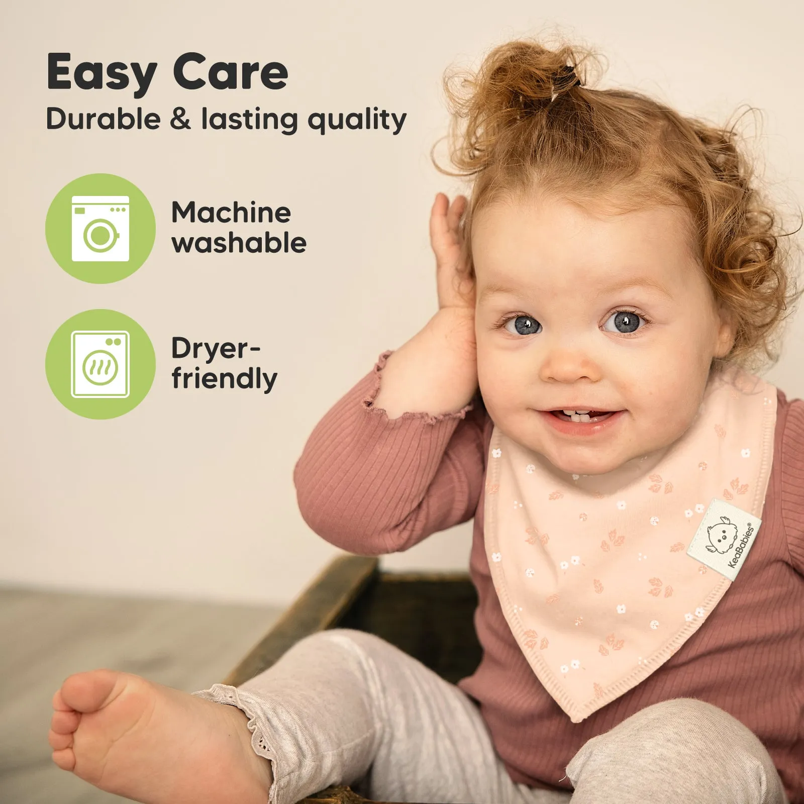 8-Pack Organic Bandana Bibs (Fleur)