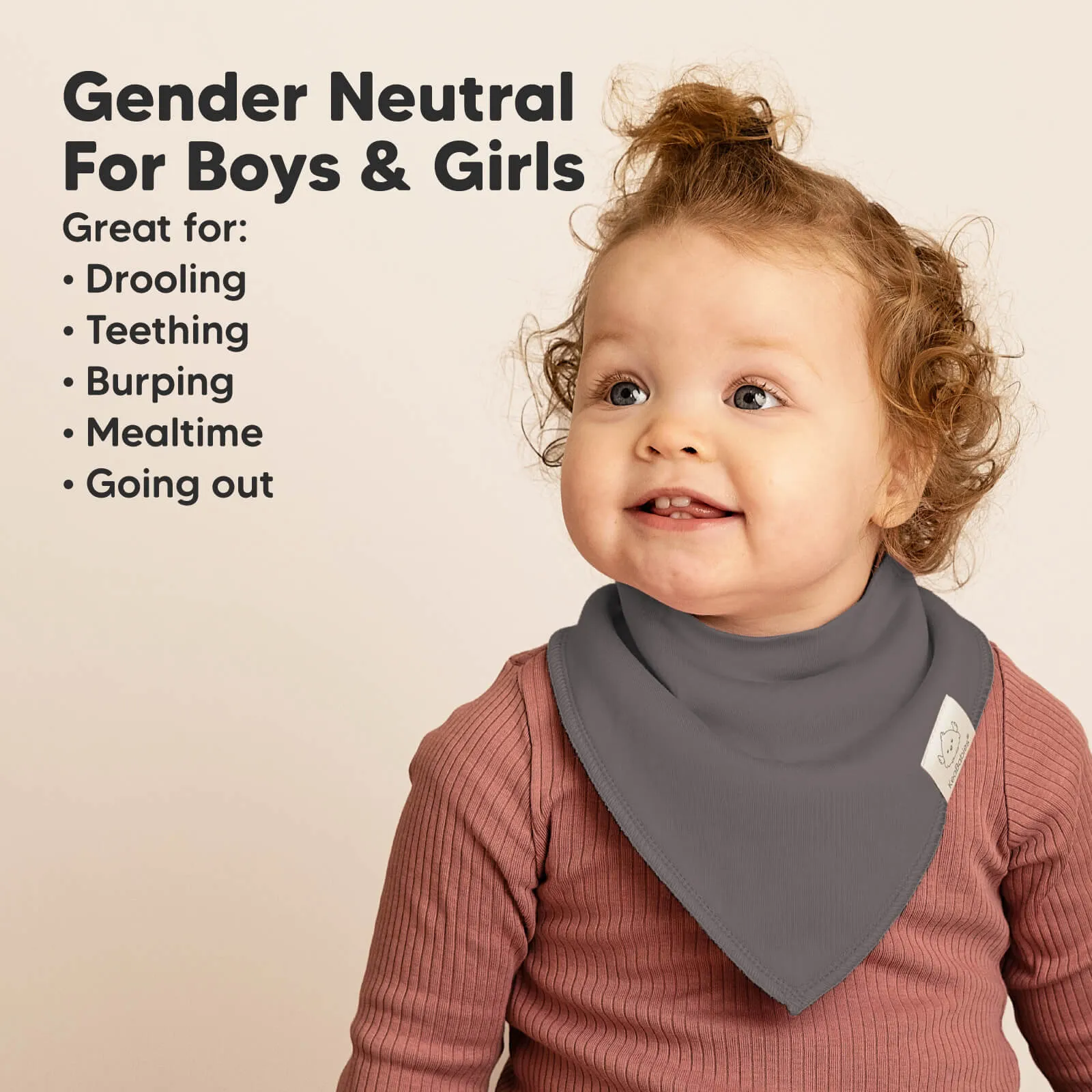 8-Pack Organic Bandana Bibs (Terracotta)