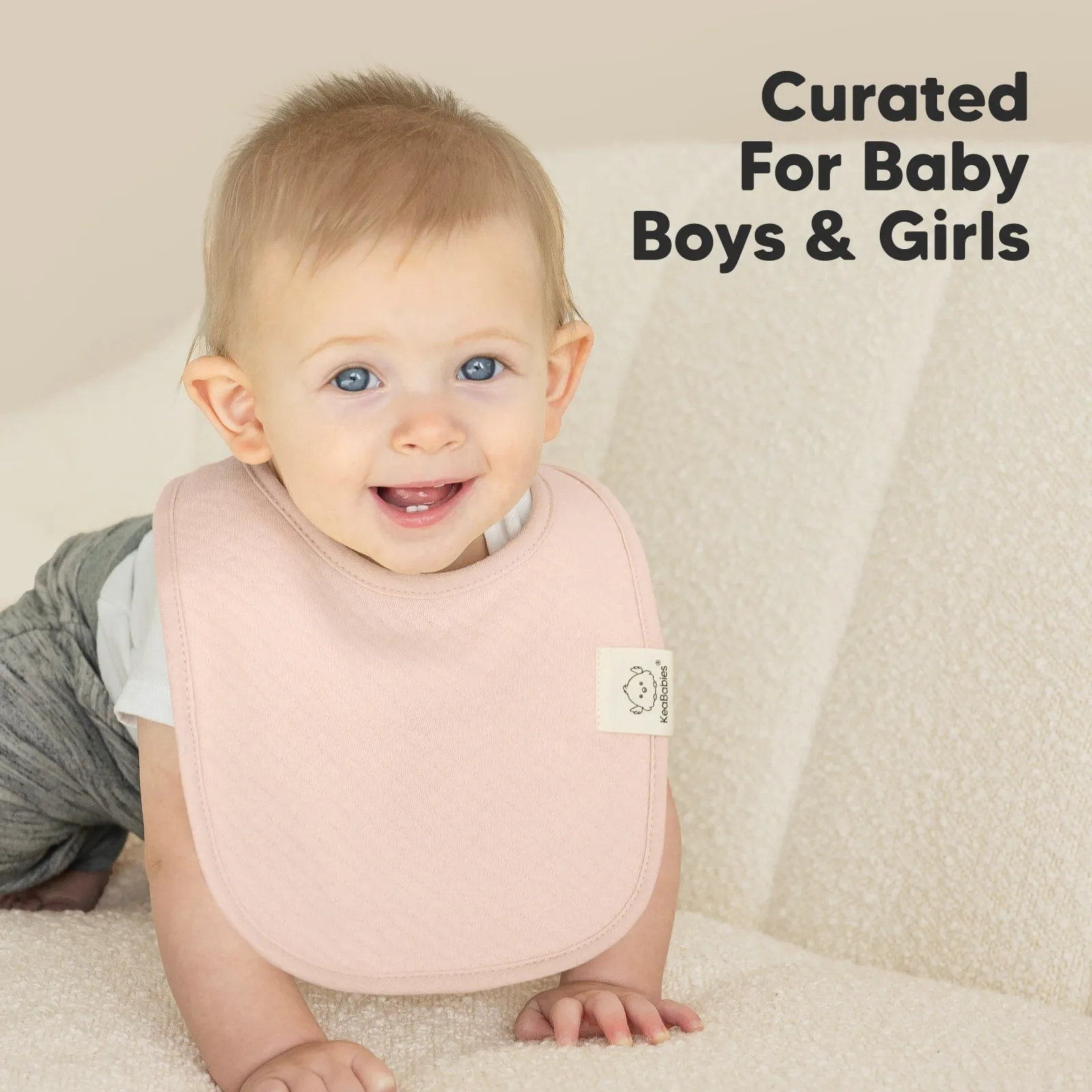 8-Pack Urban Quin Drool Bibs (Dawn)