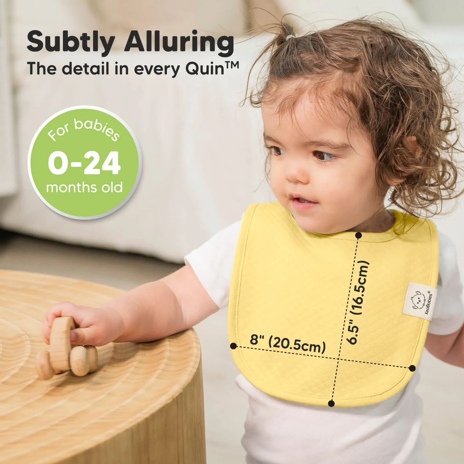 8-Pack Urban Quin Drool Bibs (Dawn)