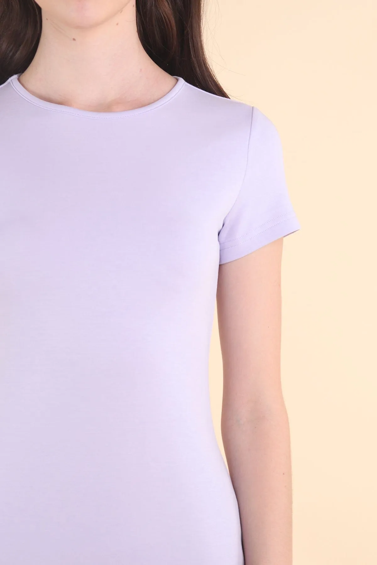 ALWAYS YOUR BABY TEE DRESS IN LILAC