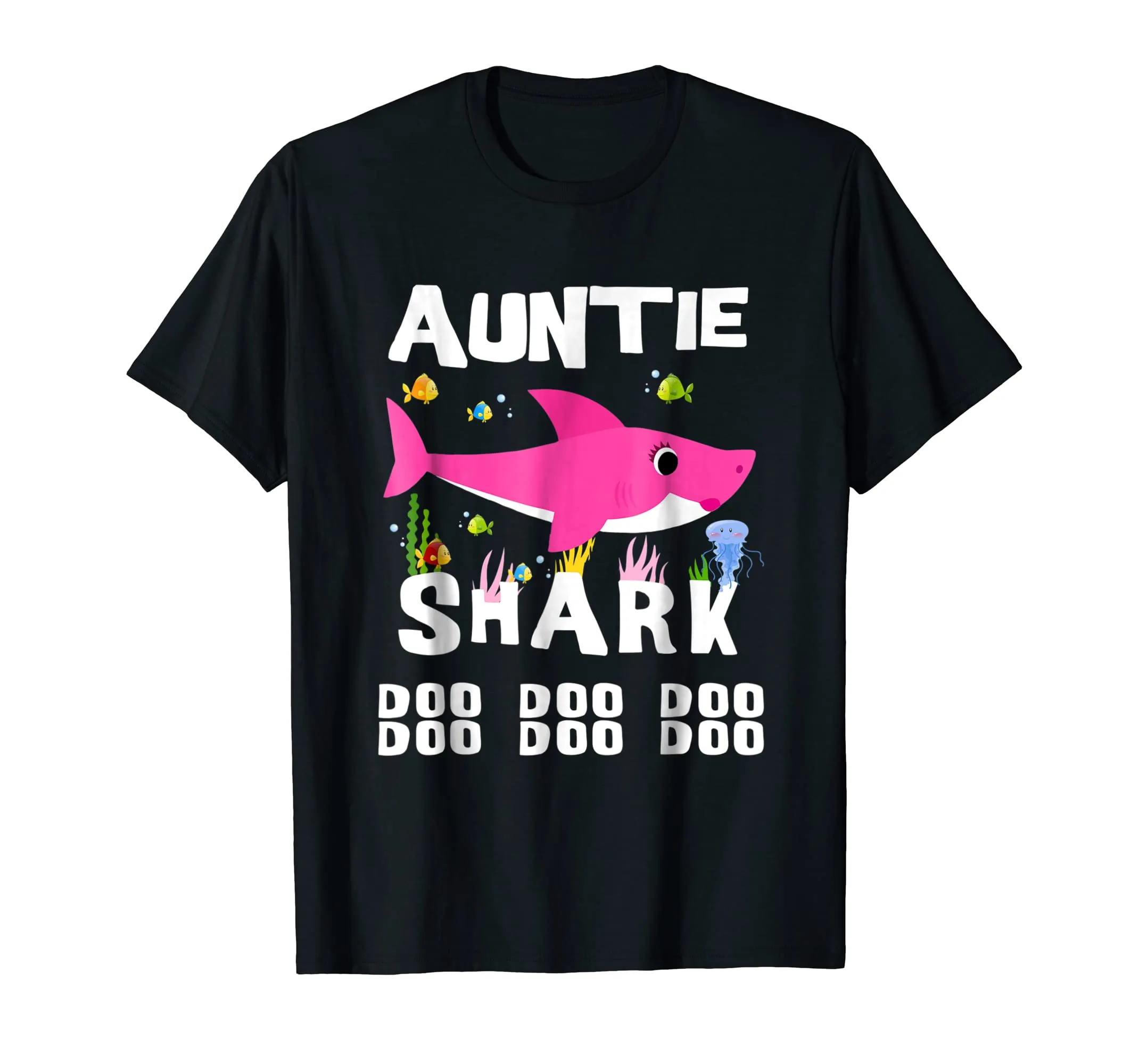 Auntie Shark T Shirt Mother Grandma Mother's Day Christmas