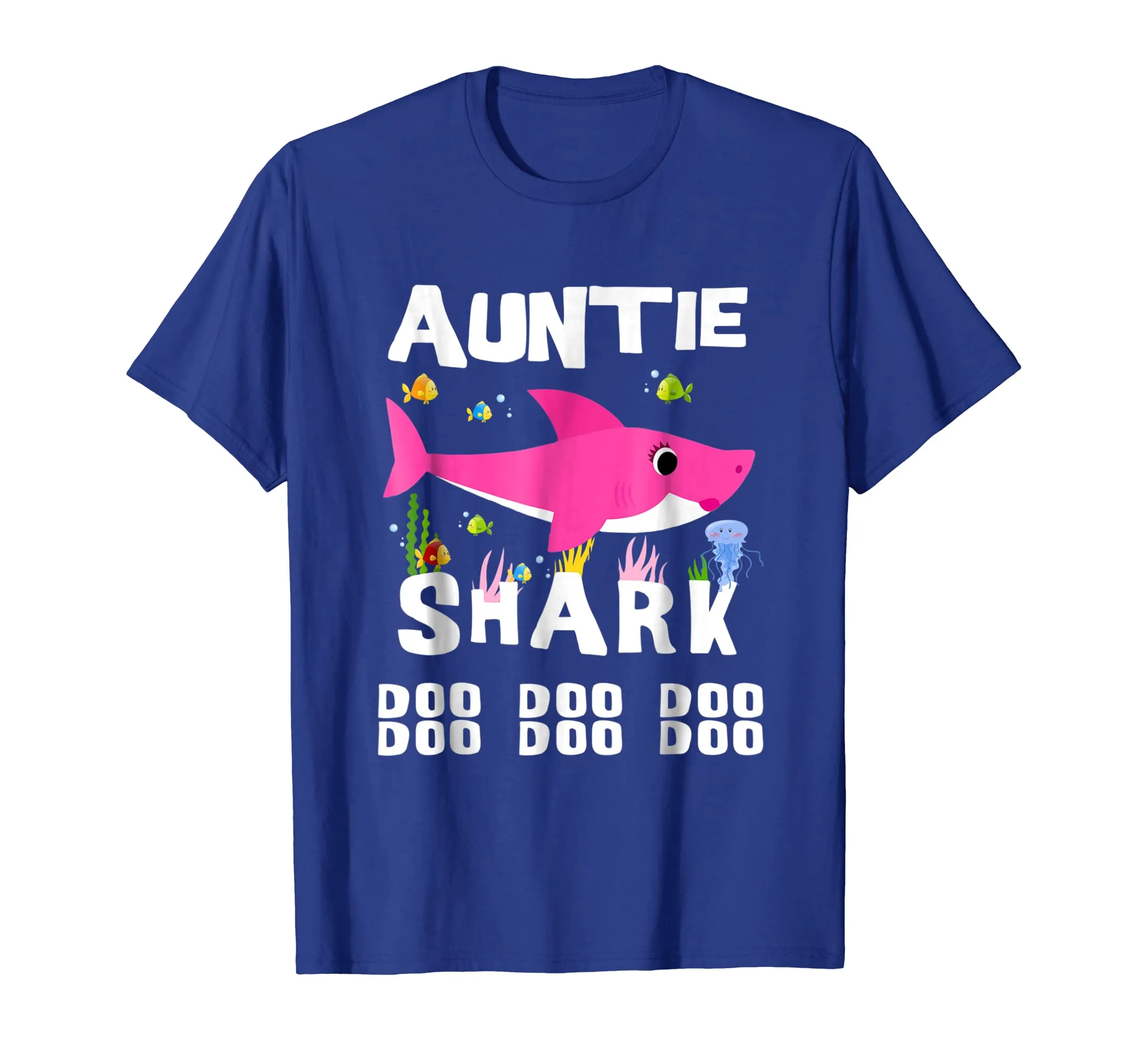 Auntie Shark T Shirt Mother Grandma Mother's Day Christmas