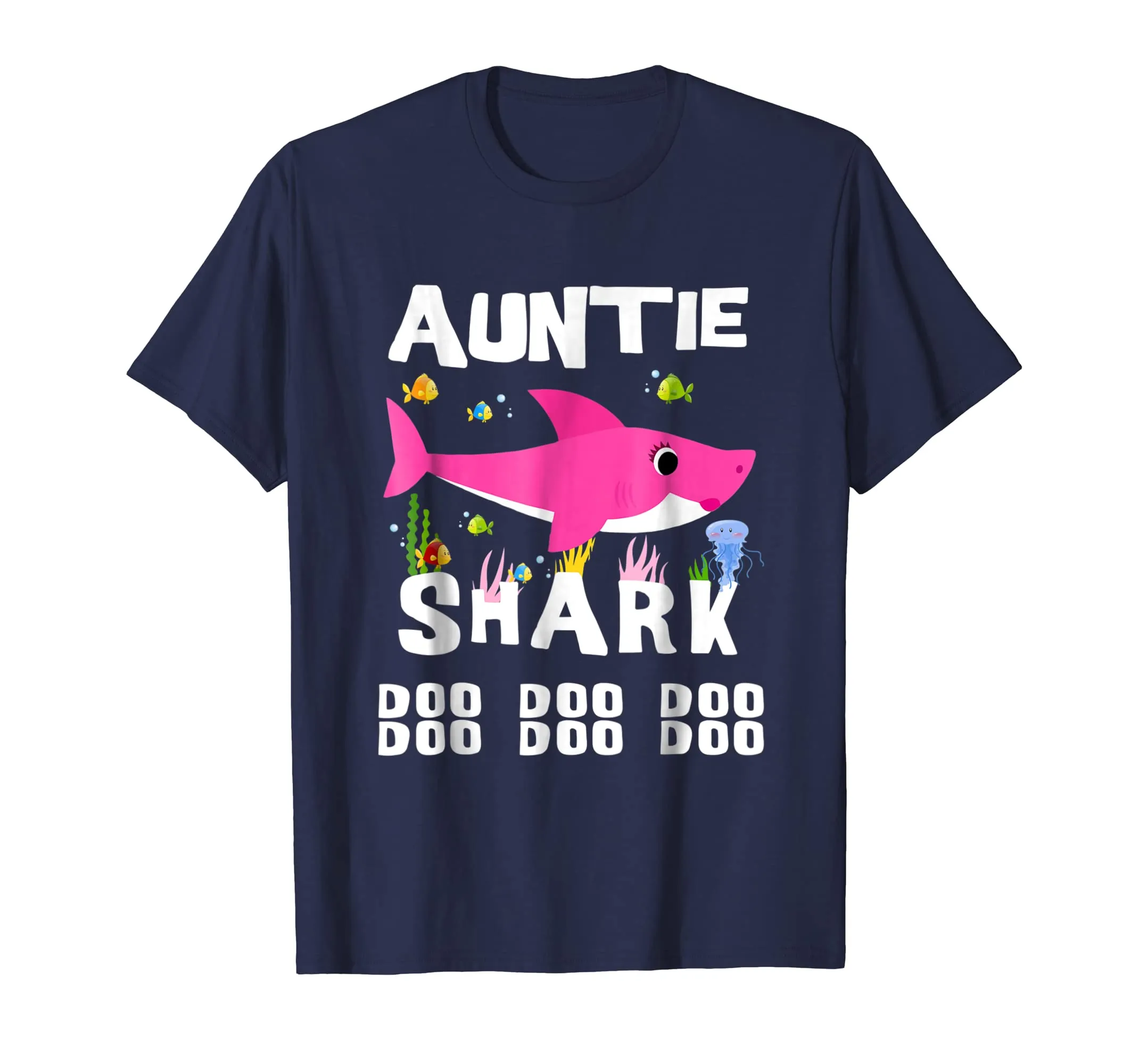 Auntie Shark T Shirt Mother Grandma Mother's Day Christmas