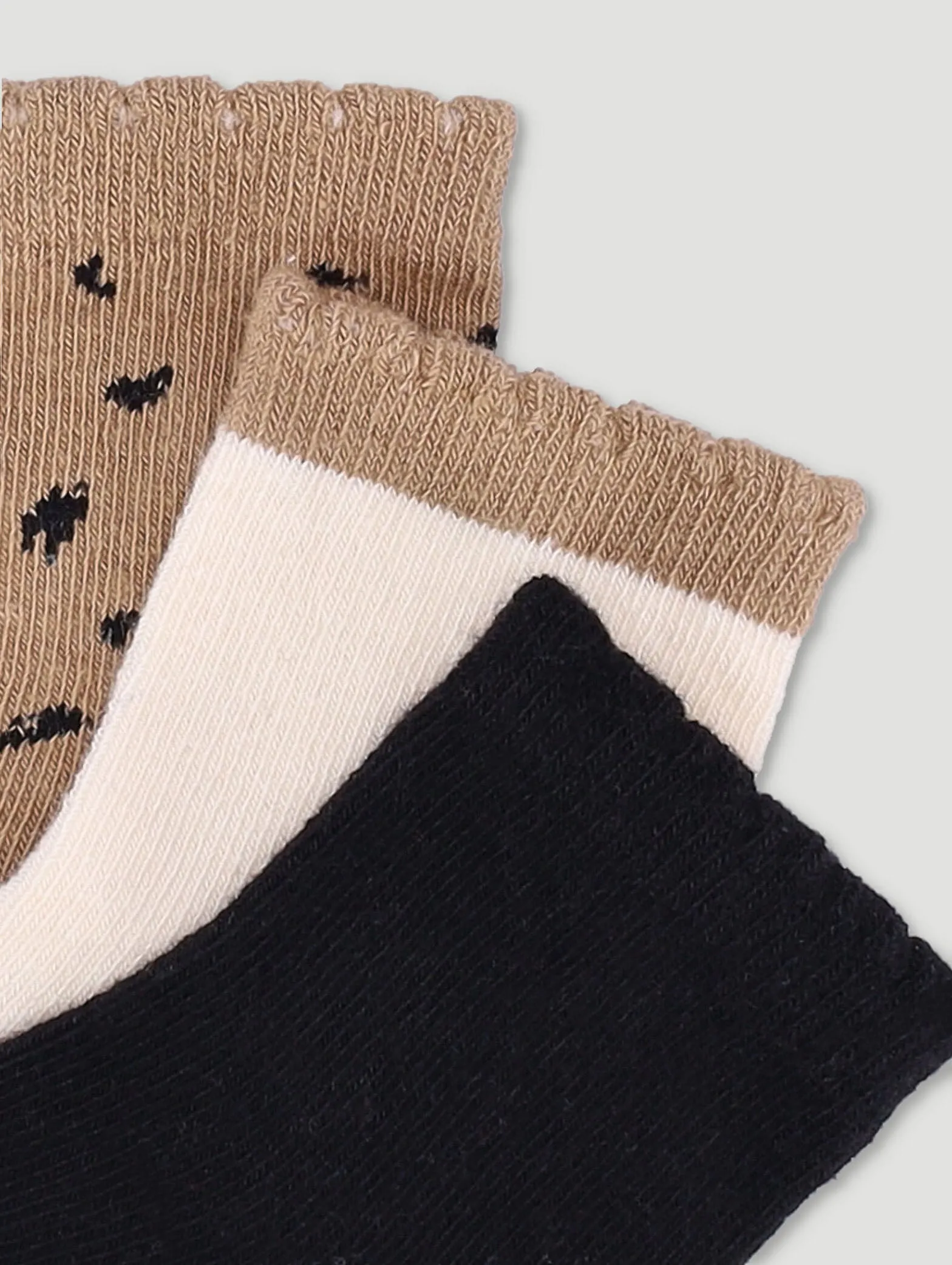 Baby Animal Print 3 Pack Socks