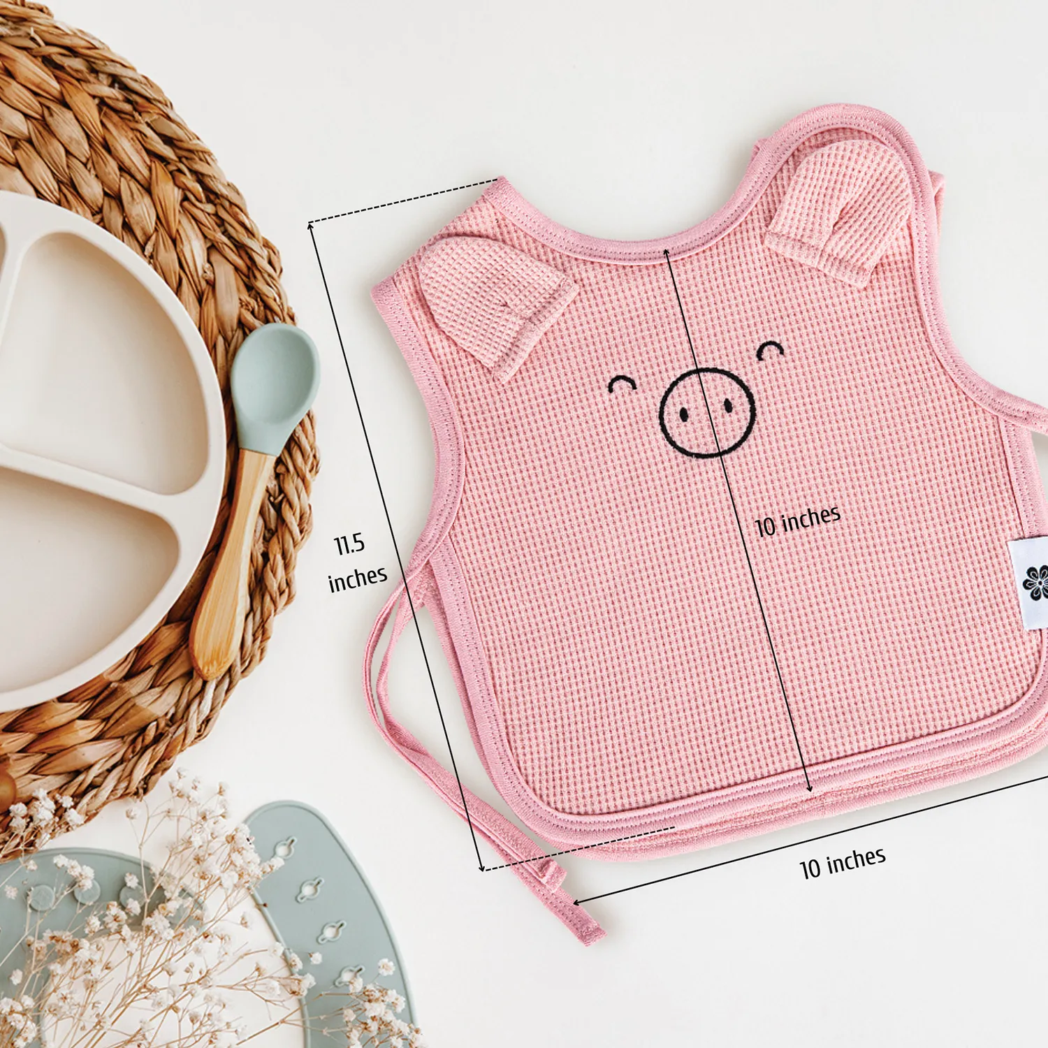 Baby Bibs for Girls & Boys - Pink