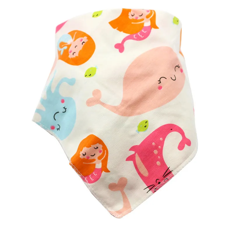 Baby Bibs Waterproof Triangle Cotton Child Bandana Newborn Kids Cloth