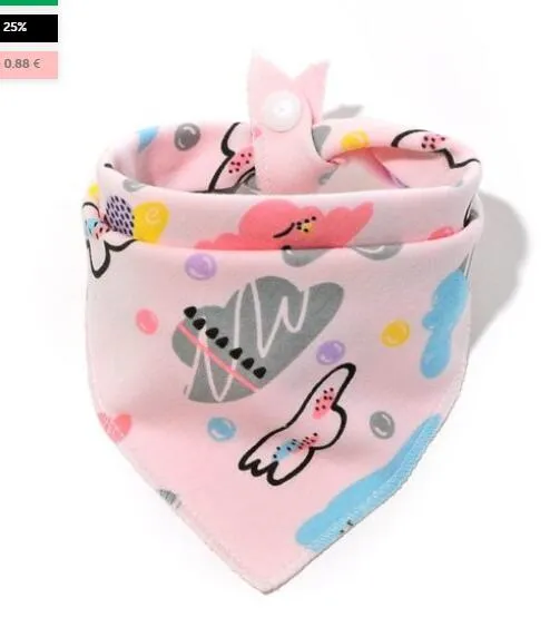 Baby Bibs Waterproof Triangle Cotton Child Bandana Newborn Kids Cloth