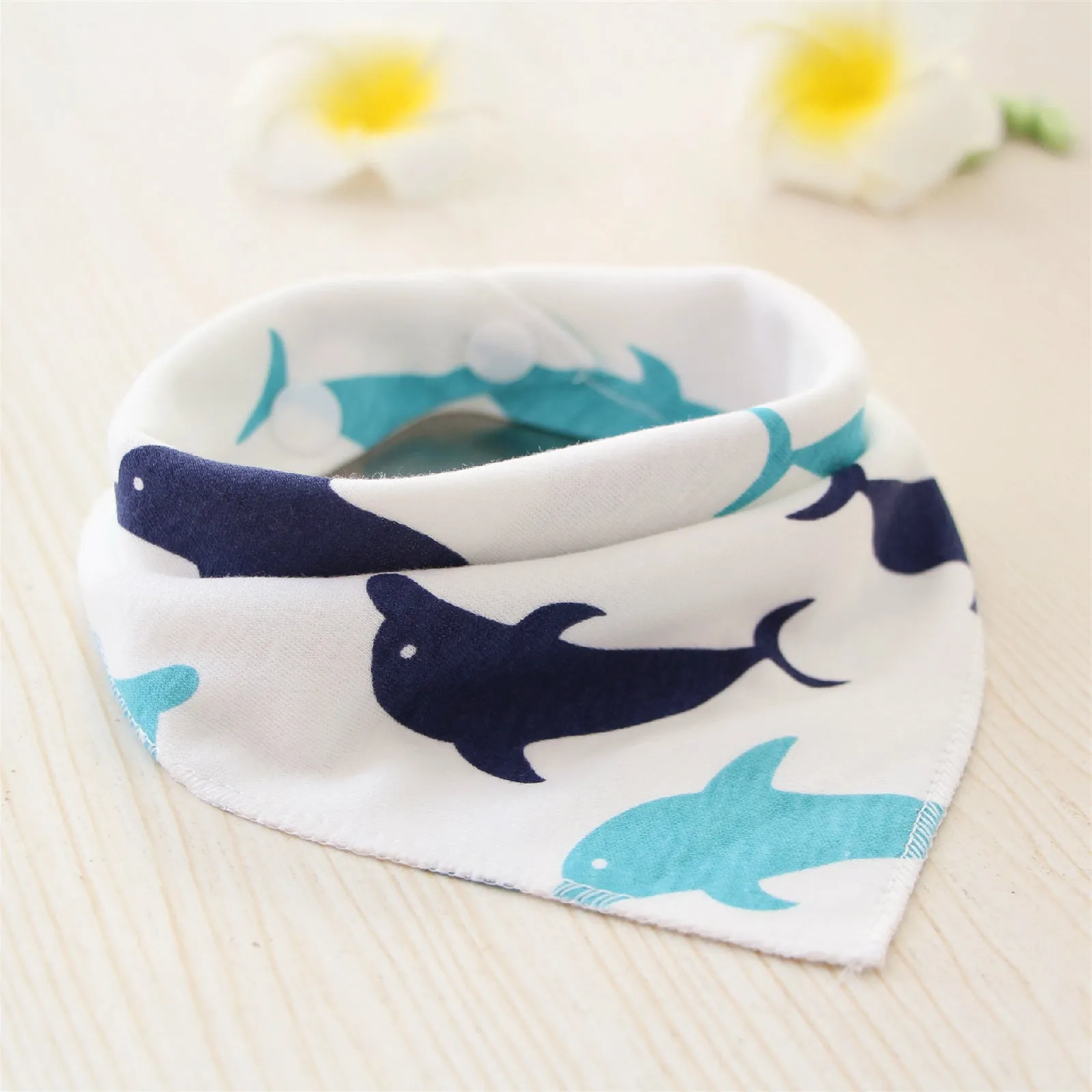 Baby Bibs Waterproof Triangle Cotton Child Bandana Newborn Kids Cloth