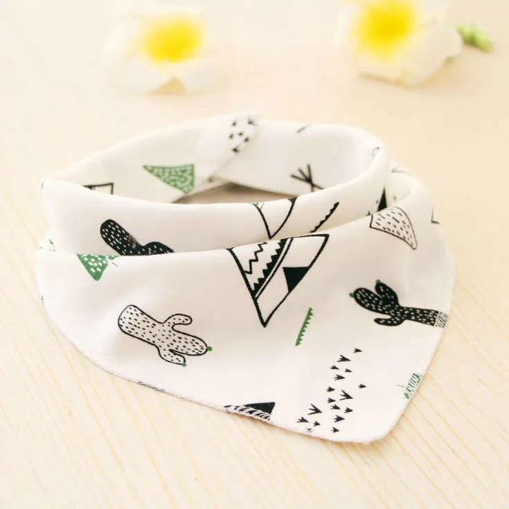 Baby Bibs Waterproof Triangle Cotton Child Bandana Newborn Kids Cloth
