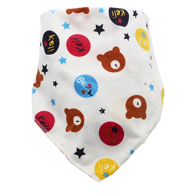 Baby Bibs Waterproof Triangle Cotton Child Bandana Newborn Kids Cloth