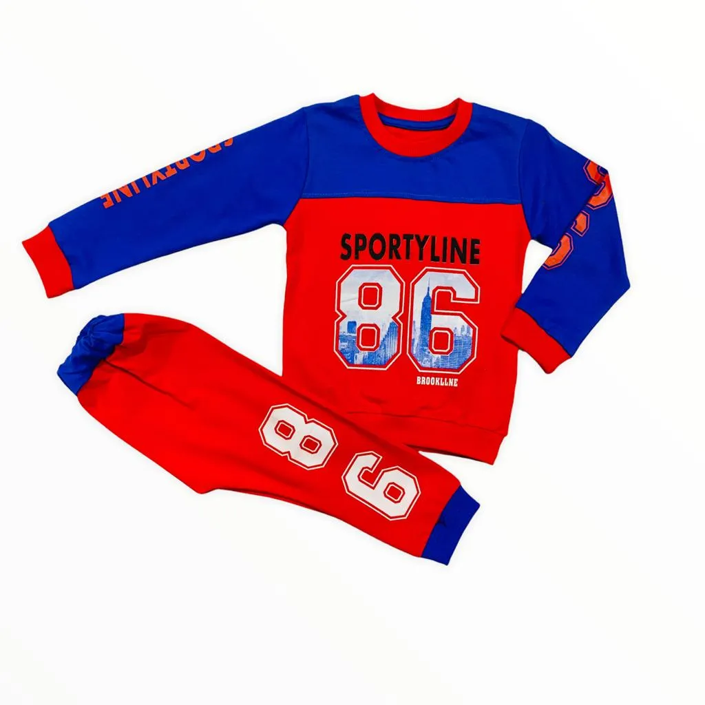 Baby Boy Track Suit Full Sleeves Dress For Winter SPORTYLINE 86