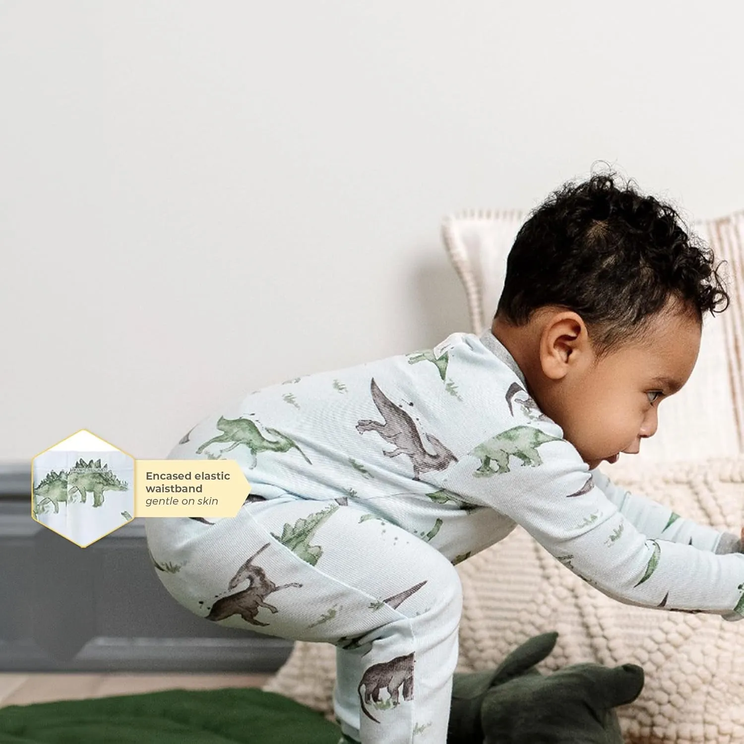 Baby Boys Pajamas, 2-Piece Long Sleeve Tee and Long Pant Cotton PJ Set, Sizes for 12 Months to 12 Years