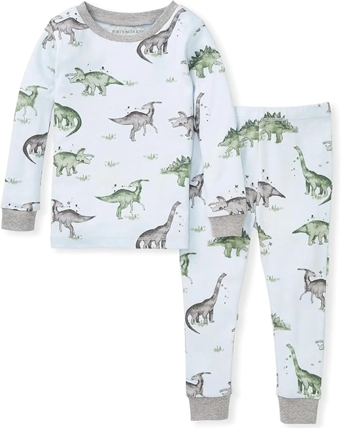 Baby Boys Pajamas, 2-Piece Long Sleeve Tee and Long Pant Cotton PJ Set, Sizes for 12 Months to 12 Years