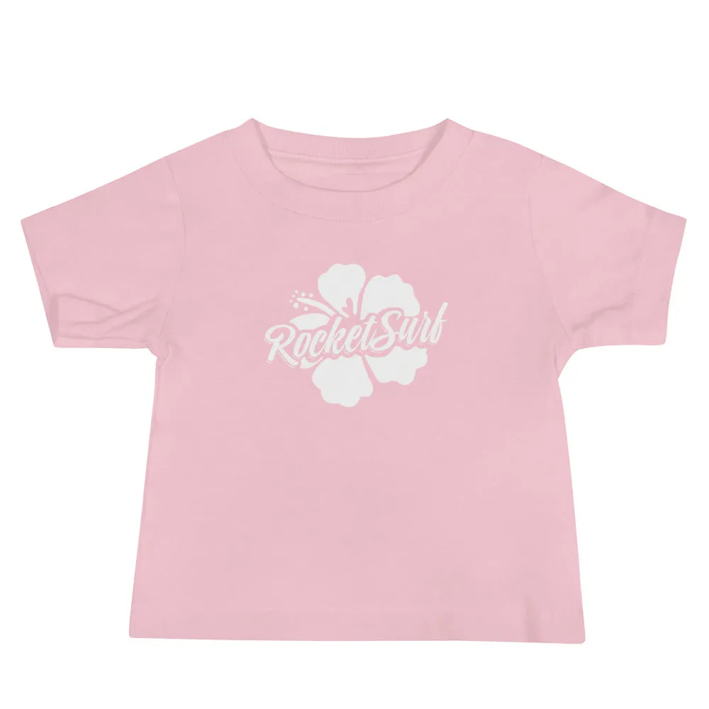 Baby Jersey Short Sleeve Tee - White Flower