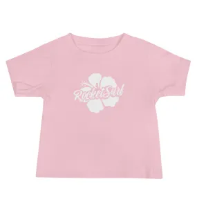 Baby Jersey Short Sleeve Tee - White Flower