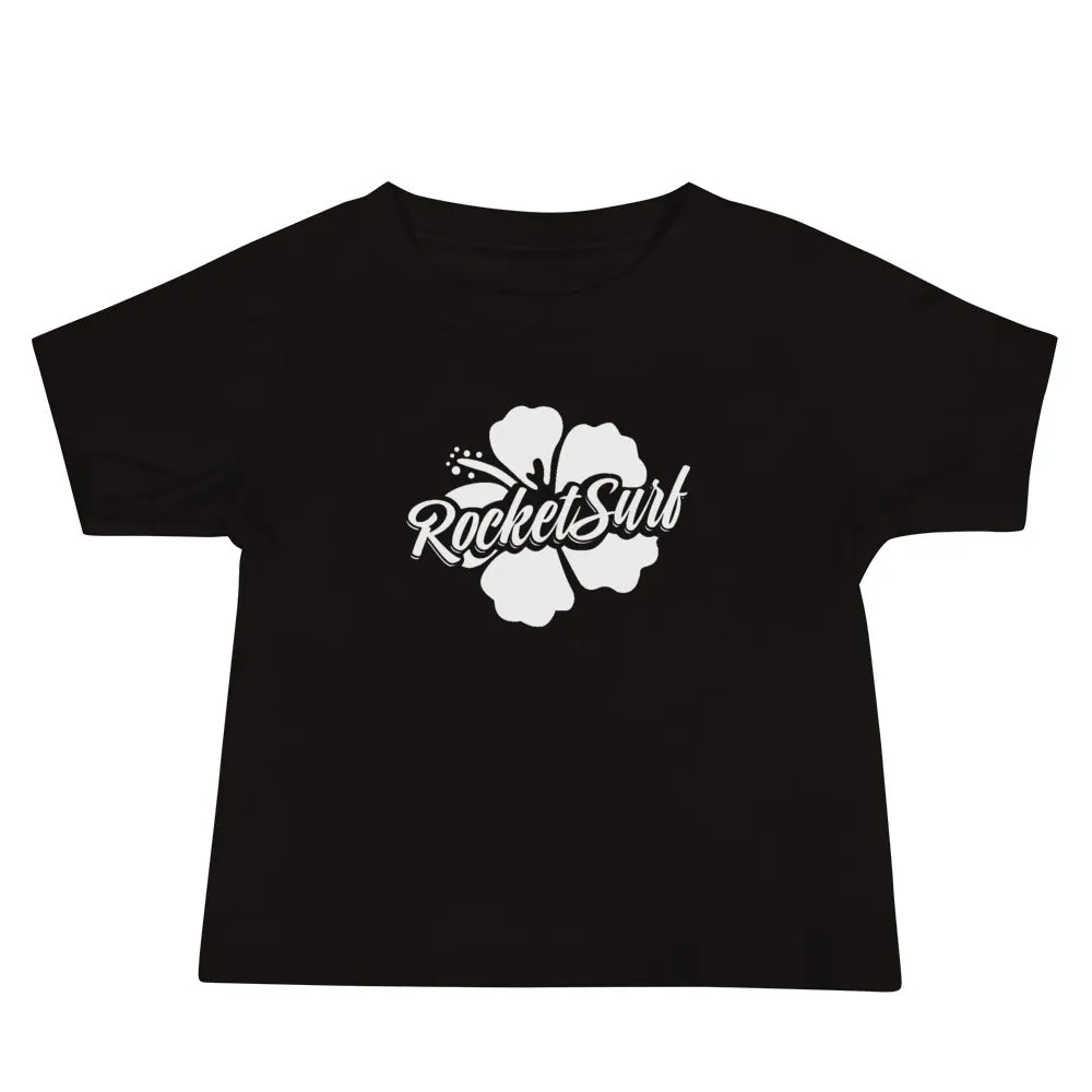 Baby Jersey Short Sleeve Tee - White Flower