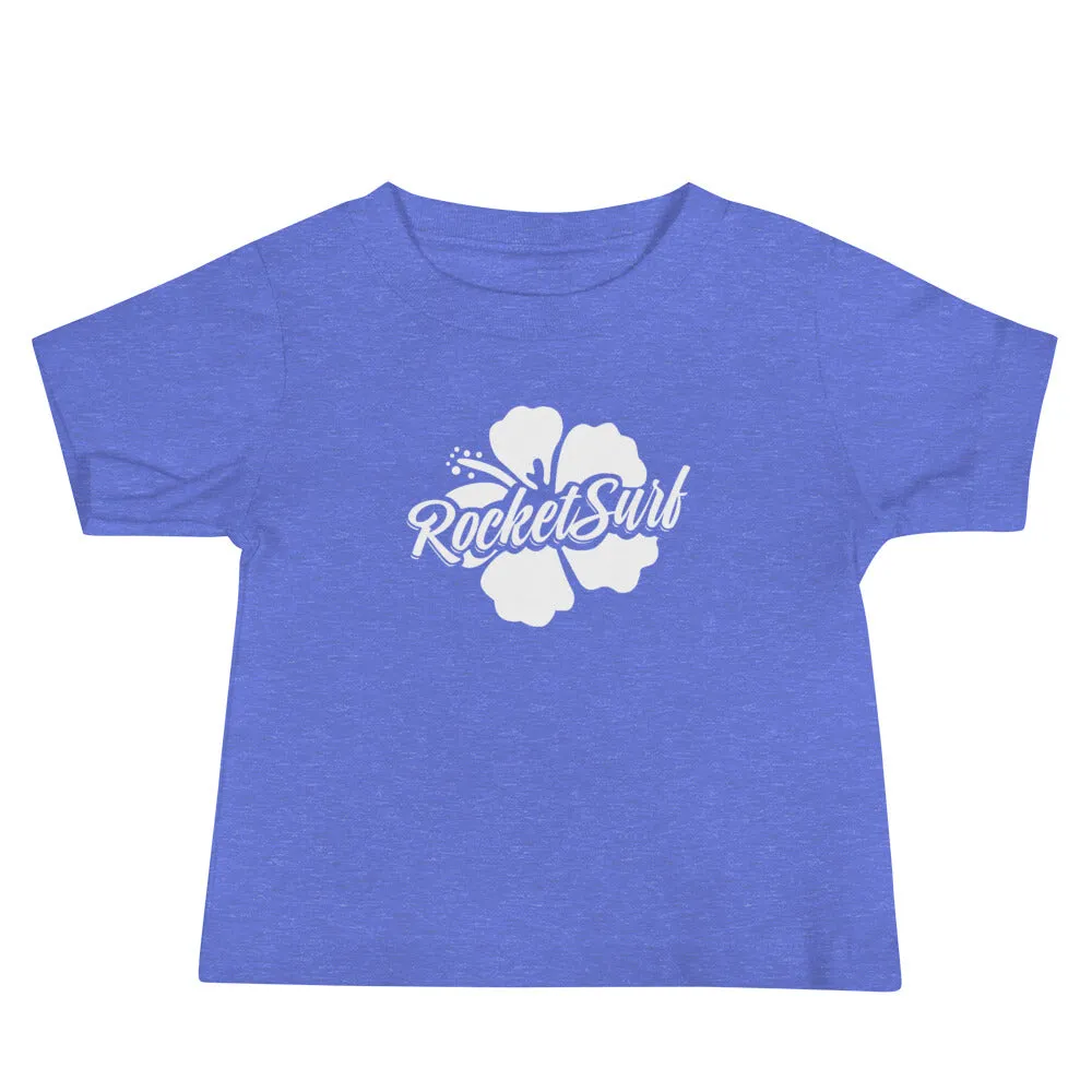 Baby Jersey Short Sleeve Tee - White Flower