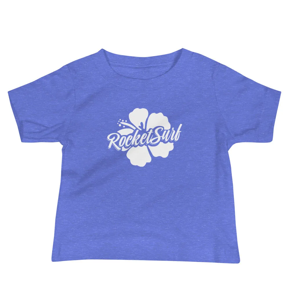 Baby Jersey Short Sleeve Tee - White Flower