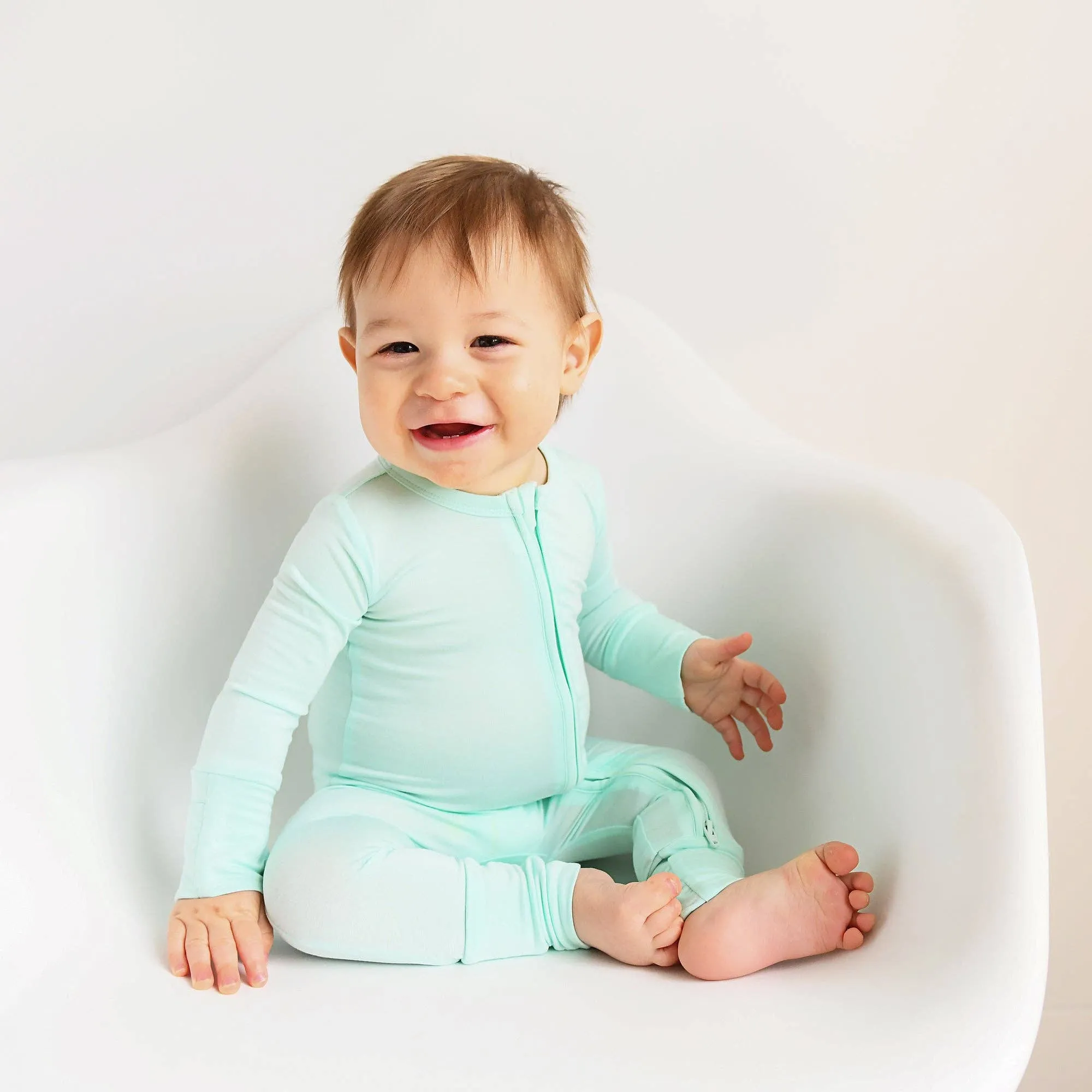 Bamboo Baby Pajama Sleepies Little Baby Zip Finley: 3-6m