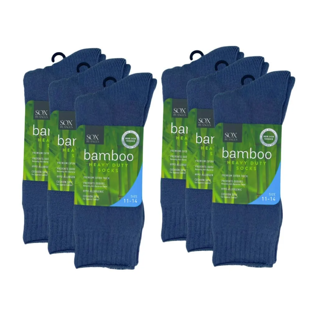 Bamboo Heavy Duty Socks - 1 Pack - Grey