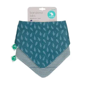 Bandana Bib Blue Leaf