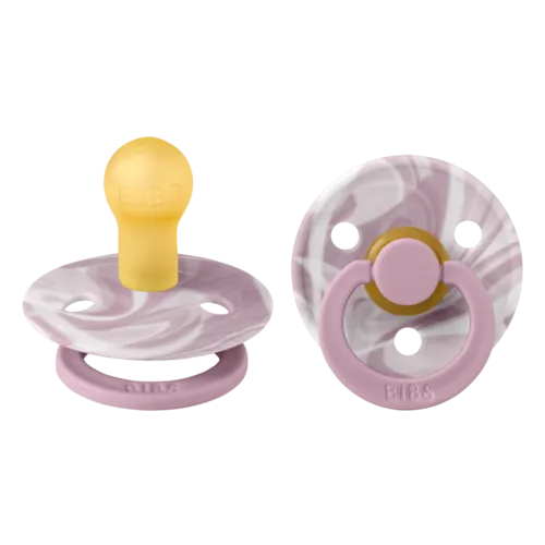 Bibs Pacifier ''Heather & White''