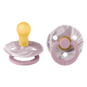 Bibs Pacifier ''Heather & White''