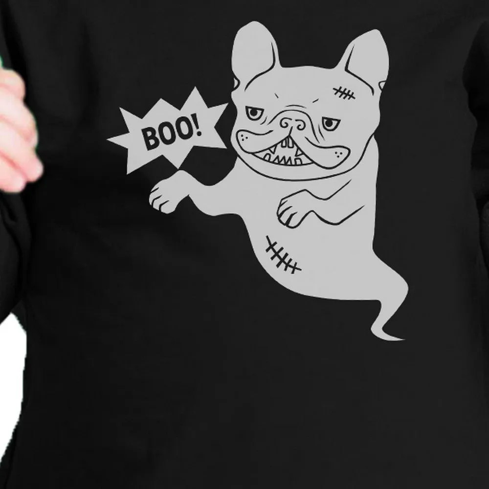 Boo French Bulldog Ghost Baby Black Shirt