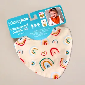 Bright Rainbows Waterproof Dribble Bib
