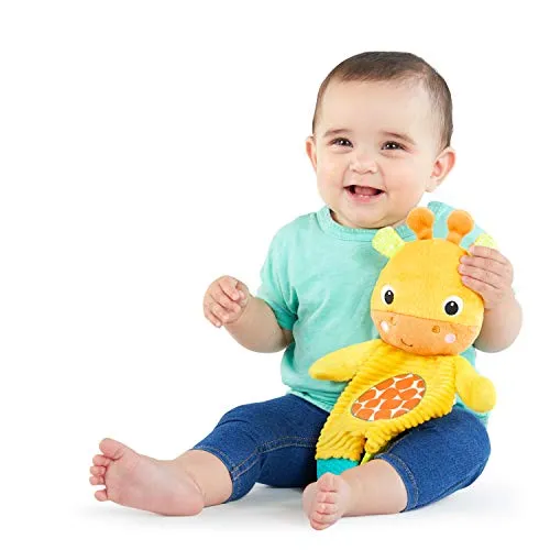 Bright Starts Snuggle & Teethe Plush Teether Toy - Giraffe, Ages Newborn  