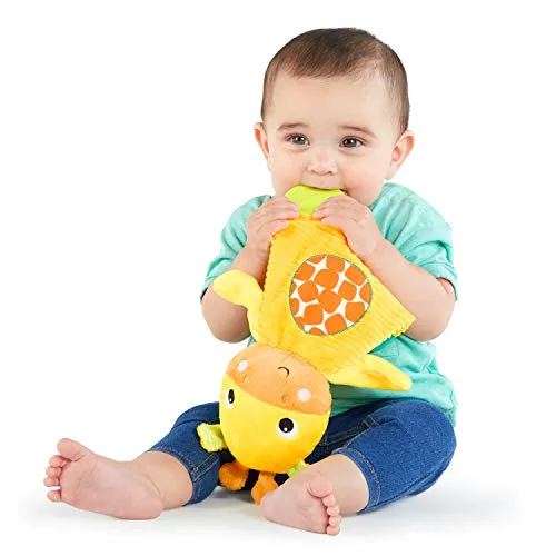 Bright Starts Snuggle & Teethe Plush Teether Toy - Giraffe, Ages Newborn  