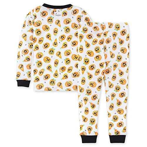 Burt's Bees Baby Family Jammies Matching Holiday Organic Cotton Pajamas, Pumpkin Carving, Baby 2-Piece 12 Months