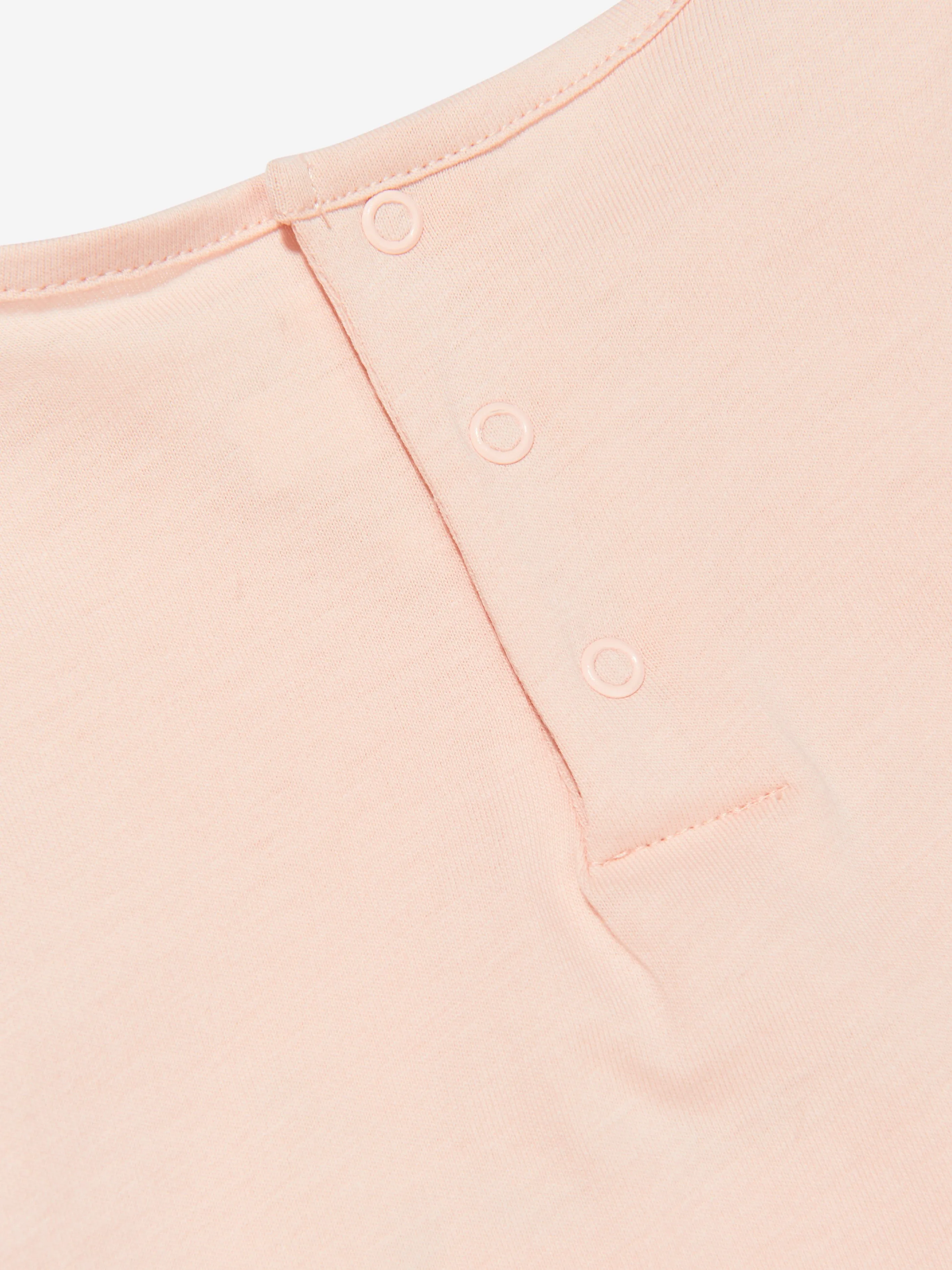 Chloé Baby Girls Organic Cotton Logo T-Shirt in Pink