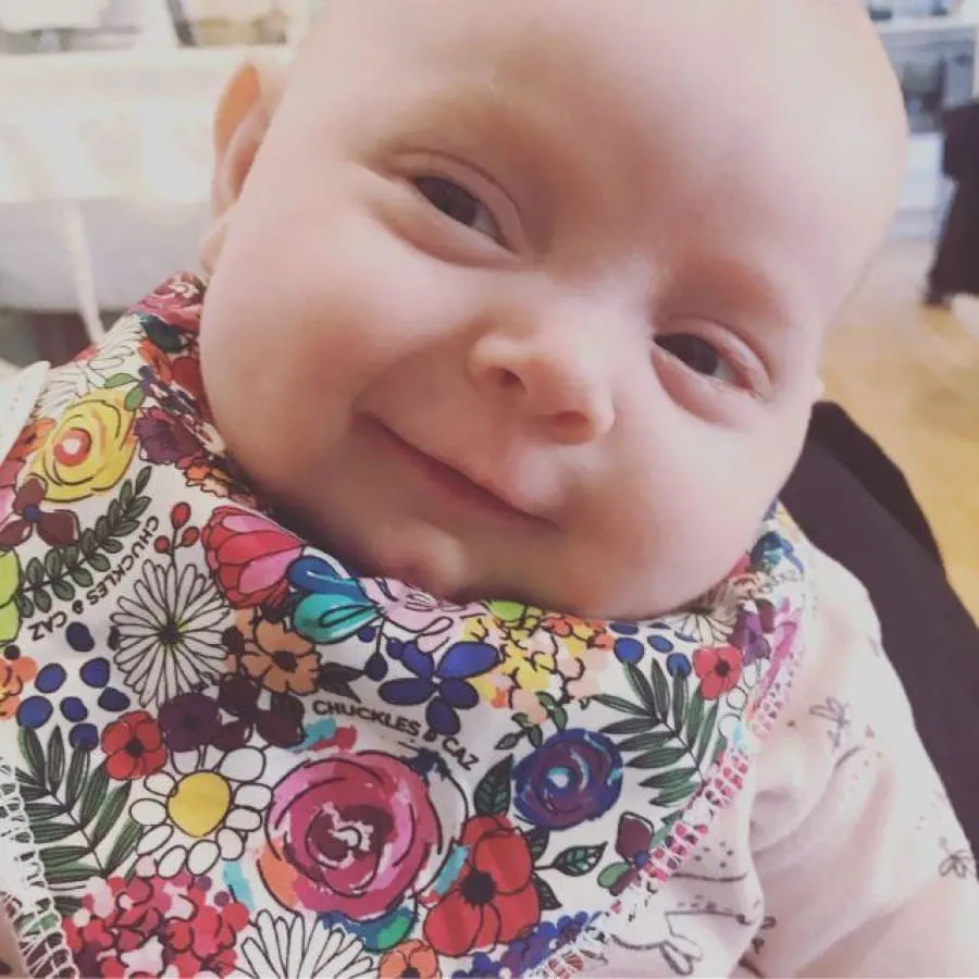 CLEARANCE Chuckles & Caz Dribble Bib Super Floral