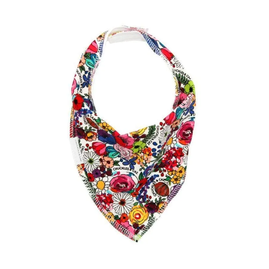 CLEARANCE Chuckles & Caz Dribble Bib Super Floral