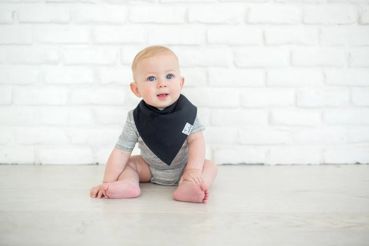 Copper Pearl - Baby Bandana Bibs Black Basics