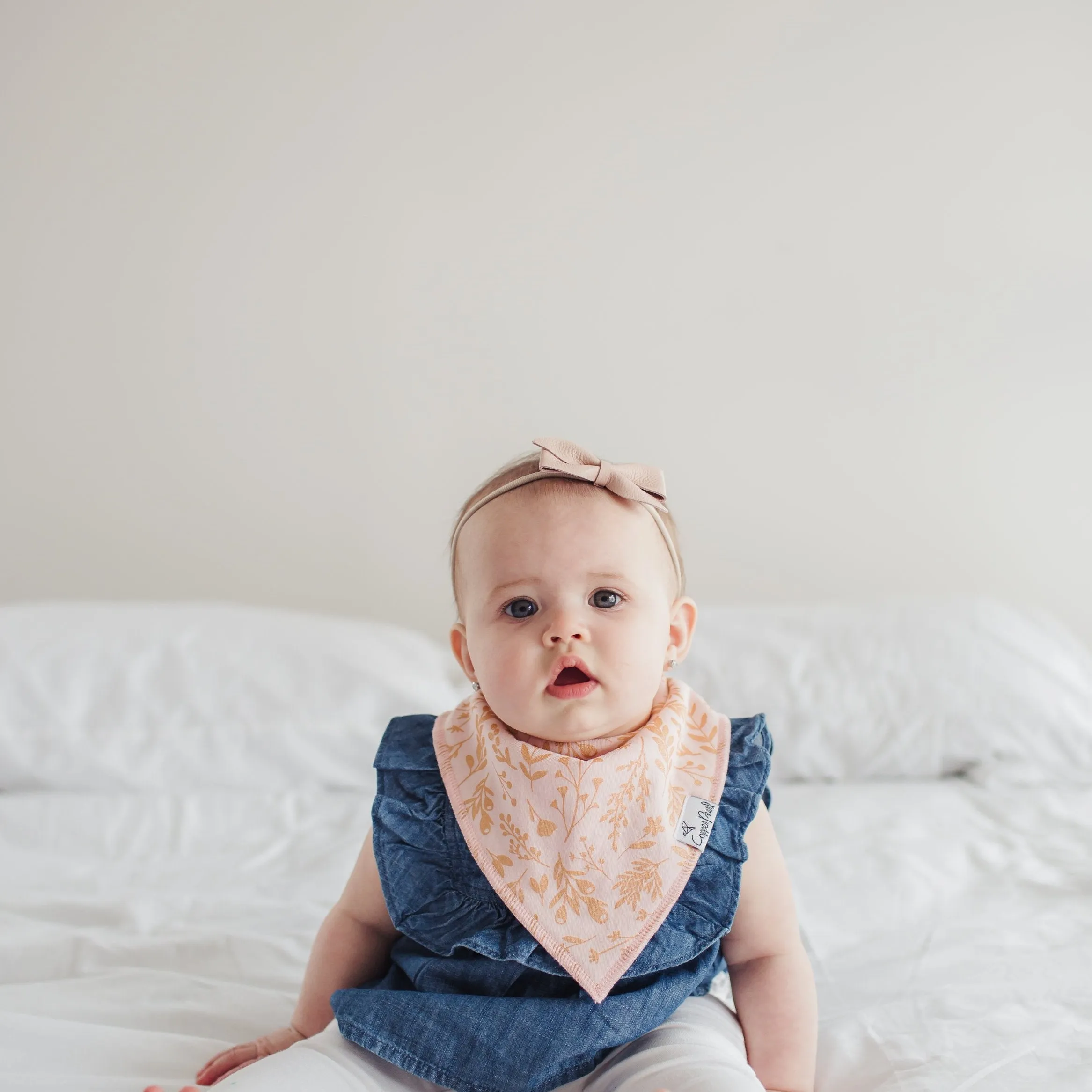 Copper Pearl Baby Bandana Bibs | Lola
