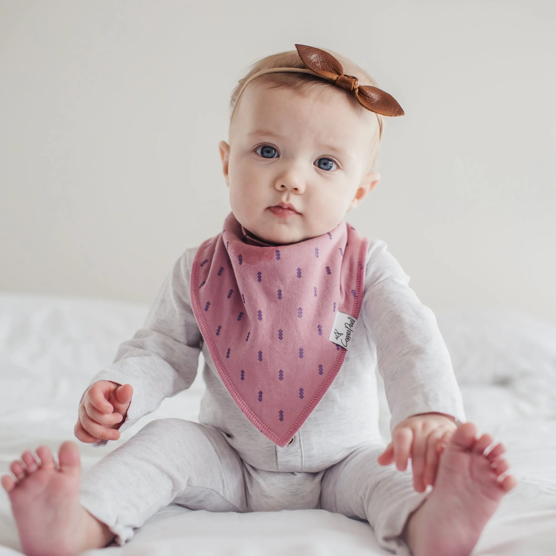 Copper Pearl Baby Bandana Bibs | Lola
